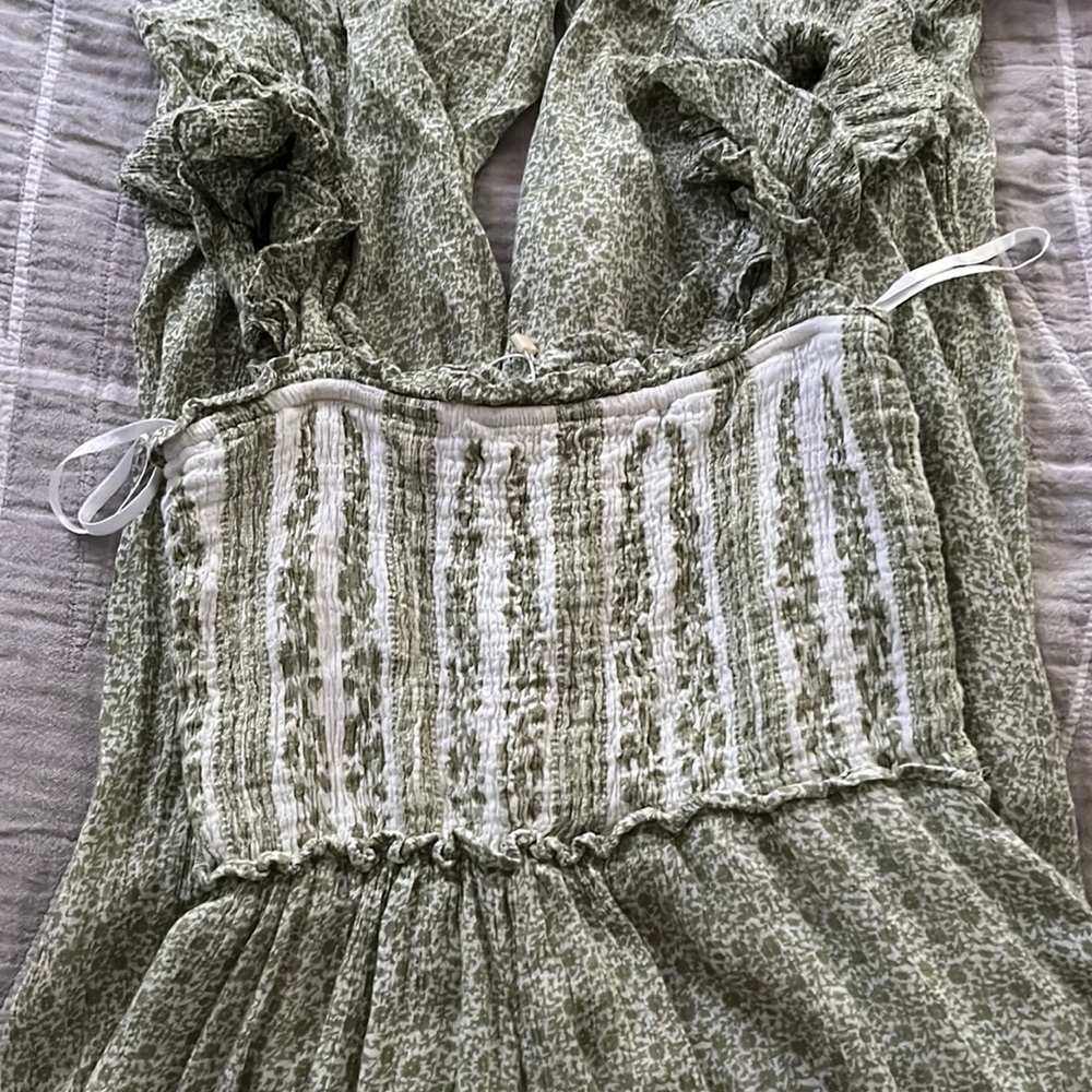 Green jumpsuit